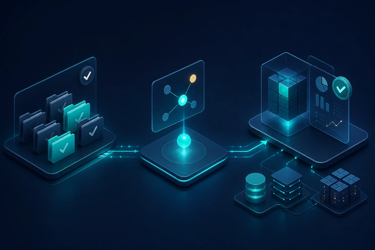 Three-stage workflow for reviewing data and analytics documents