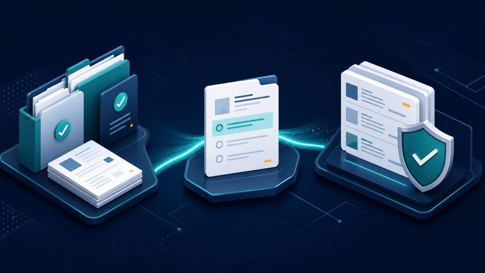 Three-step PugID workflow for facilities document analysis
